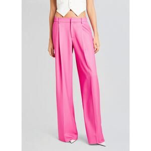 Ser.o.ya pink and white pinstripe trousers